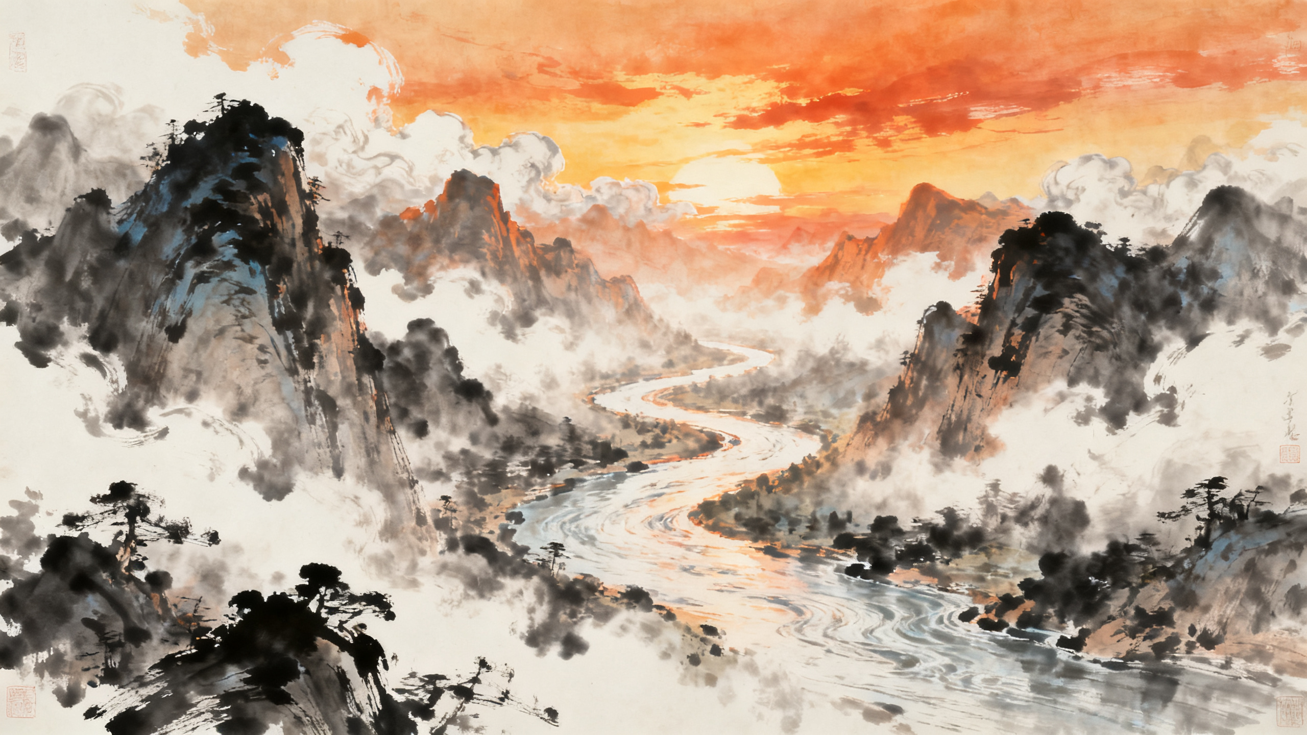 天龙八部私服发布网·端游阵营玩法:选边、任务与阵营战配图:端游江湖山河跑图场景